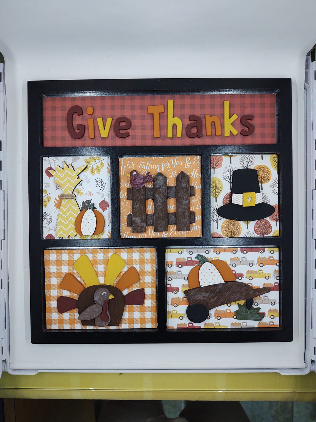 Give Thanks Shadowbox Insert