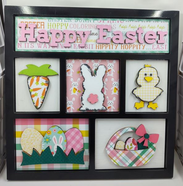 Happy Easter Shadowbox Insert