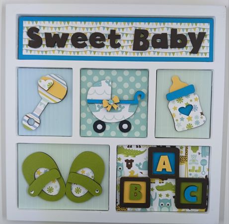Sweet Baby Shadowbox Insert