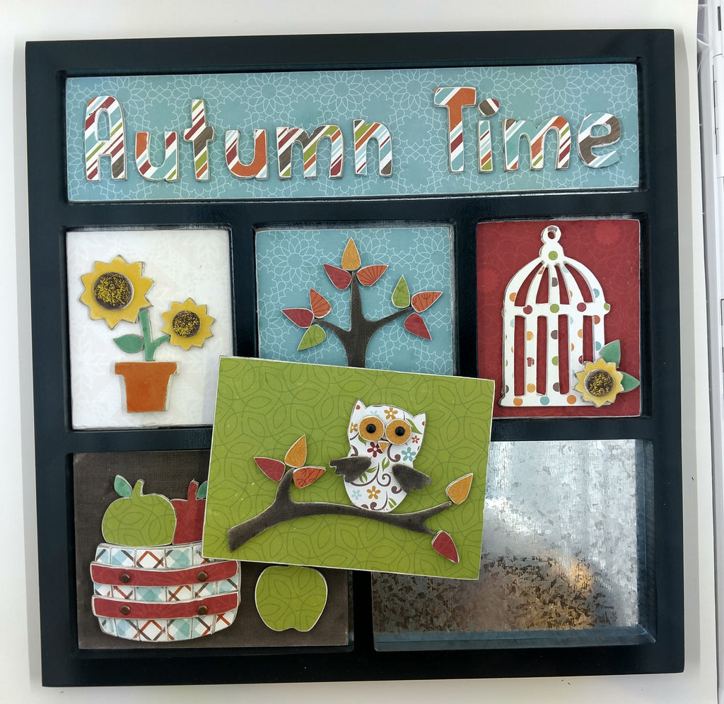 Autumn Time Shadowbox Insert