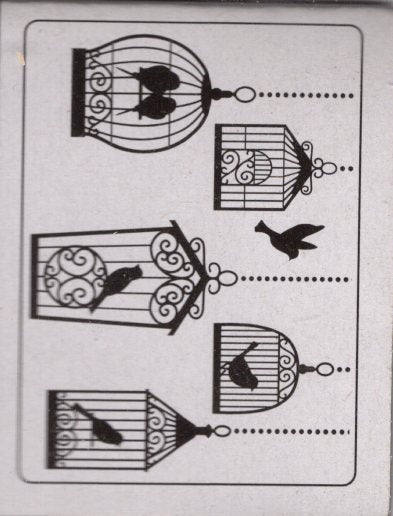 Darice Bird Cages Embossing Folder