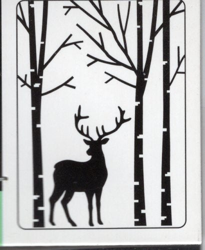 Darice Deer In Forest Embossing Folder