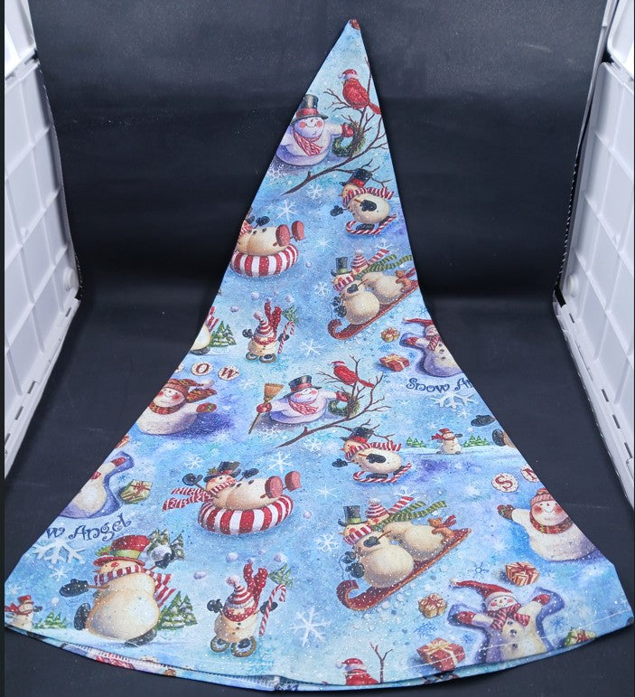 Gnome Hat - Winter Snowmen Blue