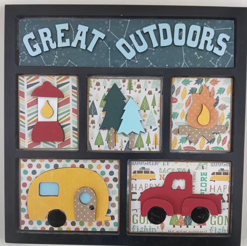 Great Outdoors Shadowbox Insert