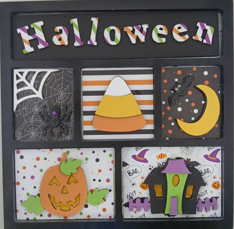 Halloween Shadowbox Insert