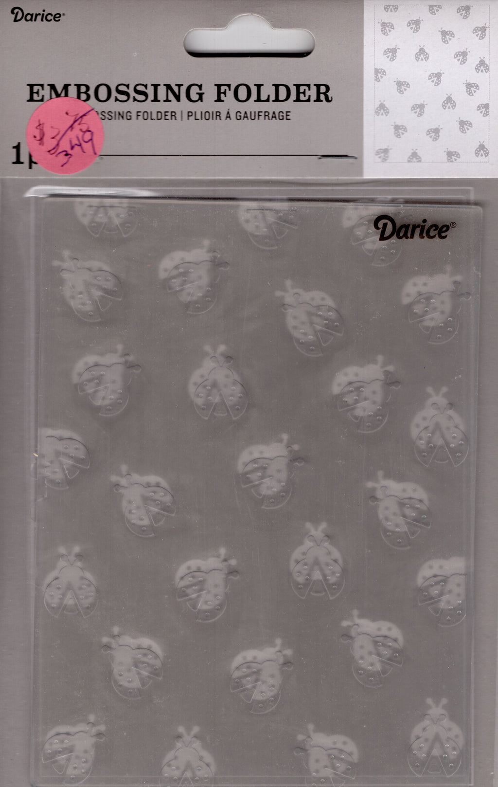 Darice Ladybugs Embossing Folder