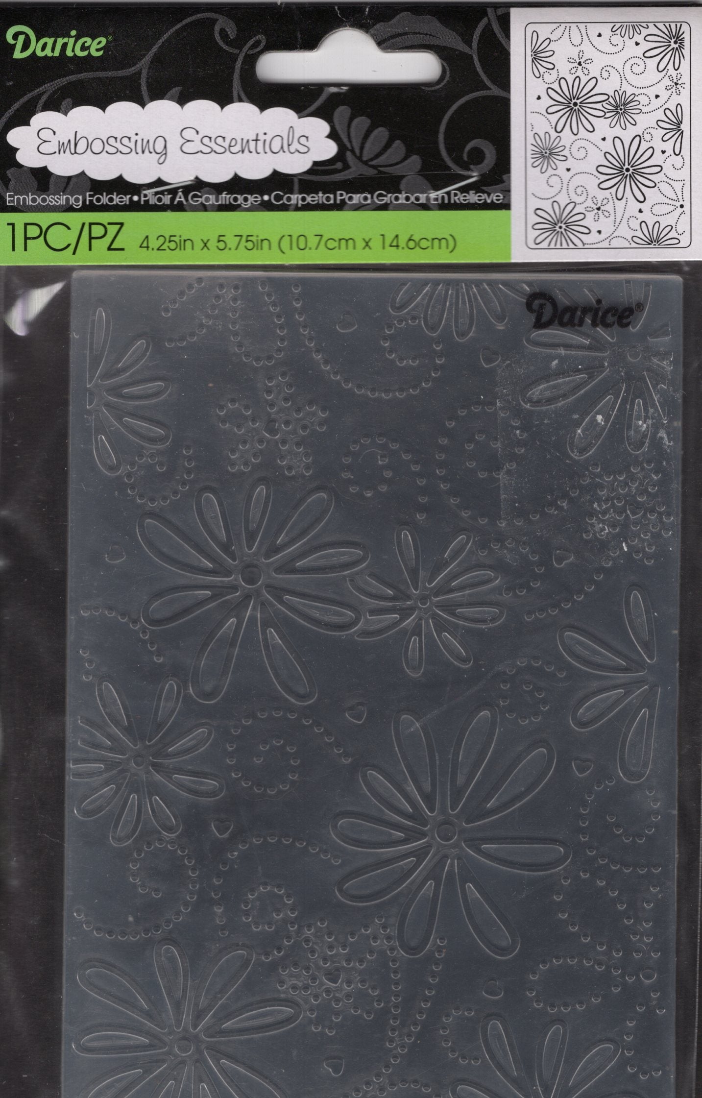 Darice Large Petal Embossing Folder
