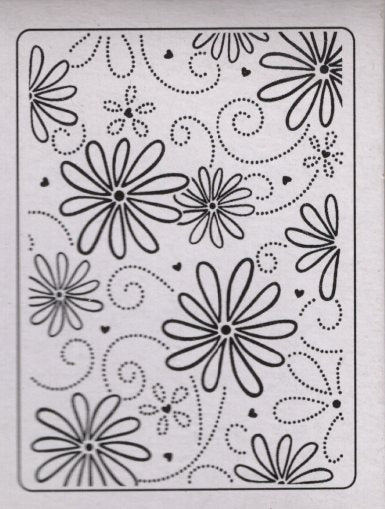 Darice Large Petal Embossing Folder