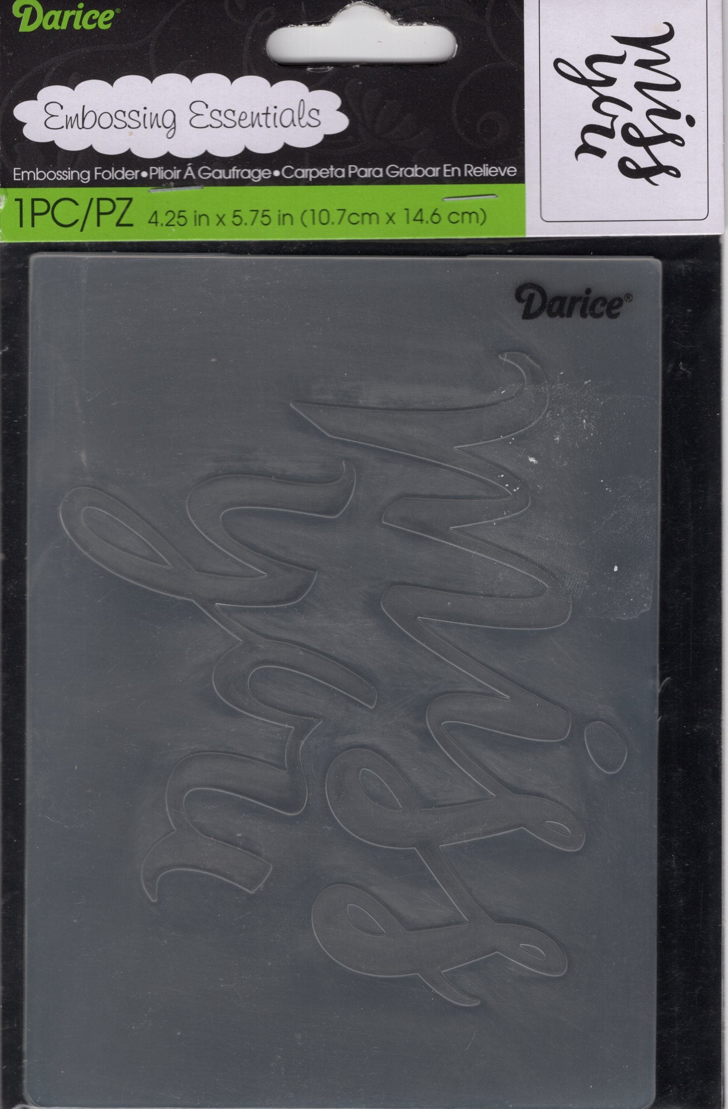Darice Miss You Embossing Folder