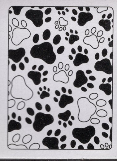 Darice Paw Print Background Embossing Folder