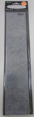 Darice Paw Prints Border Embossing Folder
