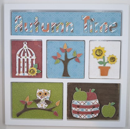 Autumn Time Shadowbox Insert