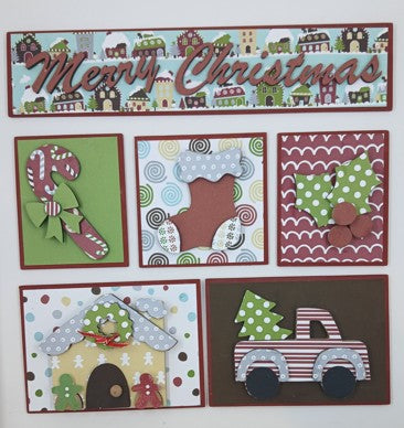 Merry Christmas Shadowbox Older Style - Insert - Finished