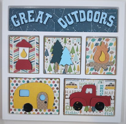 Great Outdoors Shadowbox Insert