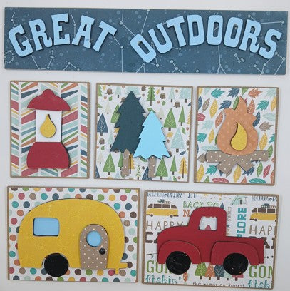 Great Outdoors Shadowbox Insert