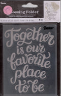 Darice Together Ensemble Embossing Folder