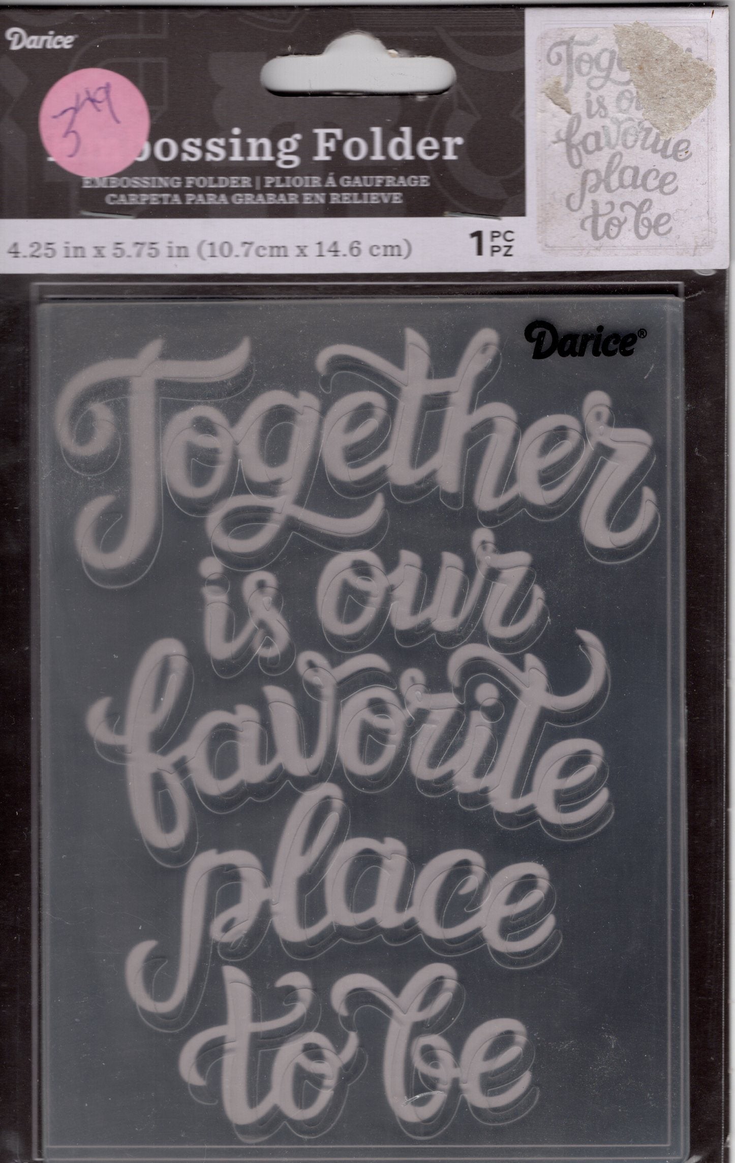 Darice Together Ensemble Embossing Folder