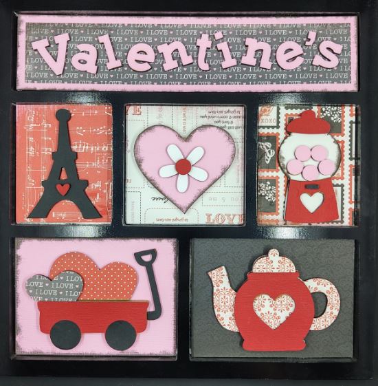 Valentine's Shadowbox Insert