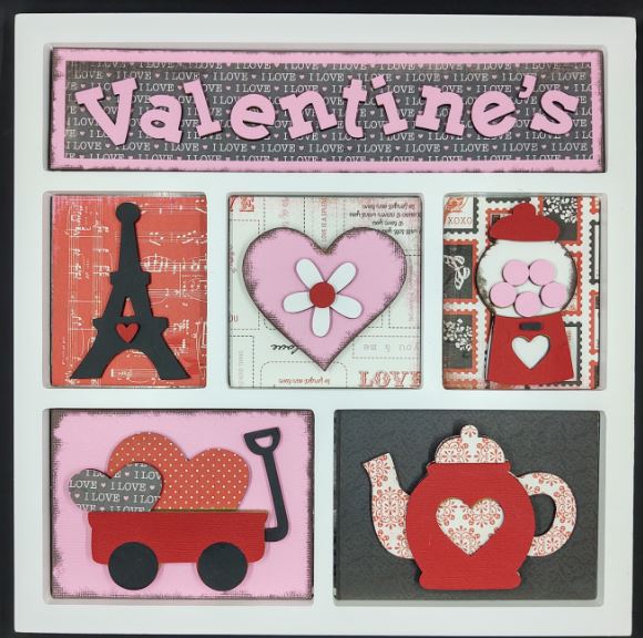 Valentine's Shadowbox Insert